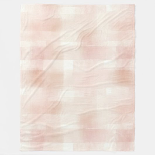 Karierte Streifen in Rosa Fleecedecke (Vorderseite)