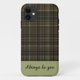 Karierte Streifen Muster iPhone Case