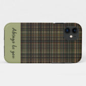 Karierte Streifen Muster iPhone Case (Rückseite (Horizontal))