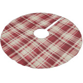 Karierte Streifen Polyester Weihnachtsbaumdecke (Schrägansicht)