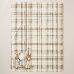 Karierte Streifen Sherpadecke