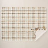 Karierte Streifen Sherpadecke (Vorderseite (Horizontal))