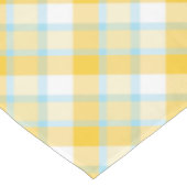 Karierte Tablette Blau und Gelb - Frühlingsmilch G Tischdecke (Schrägansicht)