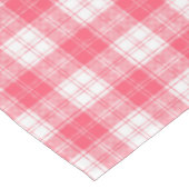 Karierte Tablette Rosa Tischdecke (Schrägansicht)