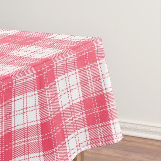 Karierte Tablette Rosa Tischdecke (Beispiel)