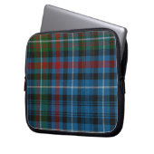 Karierte Tartan-Abdeckung Laptopschutzhülle (Vorderseite Links)
