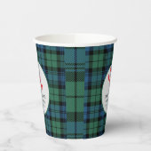 Karierte Tartan Crawfish Boil-Engagement-Partei Pappbecher (Links)