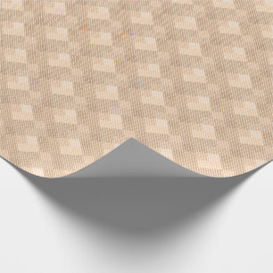 karierte Tartan karierte, beige-braune Textur Geschenkpapier