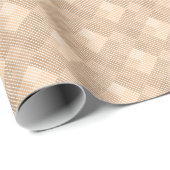 karierte Tartan karierte, beige-braune Textur Geschenkpapier (Rolleneckpunkt)