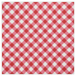 karierte Tartan karierte klassische rote weiße Tex Stoff