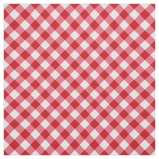 karierte Tartan karierte klassische rote weiße Tex Stoff (Muster)