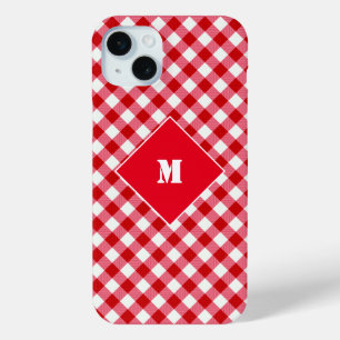 karierte Tartan-Karo-Klassiker rot weiß persönlich Case-Mate iPhone Hülle