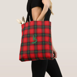 Karierte Tartan Scottish Monogram Cool Tote Bag Tasche