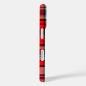 Karierte Tartan-Telefonabdeckung mit Monogramm Case-Mate iPhone Hülle (Rückseite / Rechts)