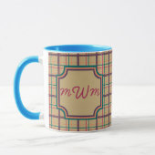 Karierte Tasse im Sommer (Links)