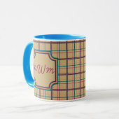 Karierte Tasse im Sommer (Vorderseite Links)