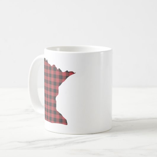 Karierte Tasse Minnesotas (Vorderseite Links)