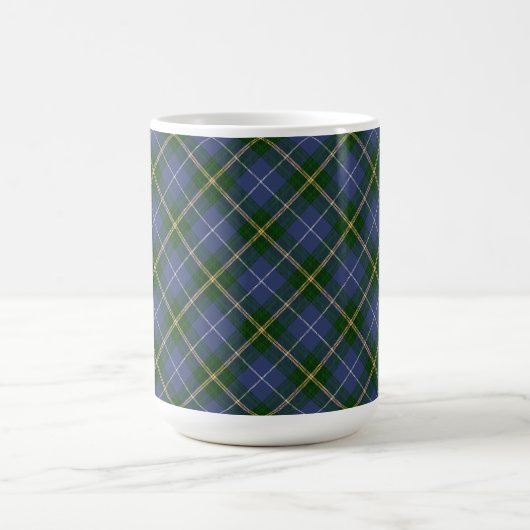 Karierte Tasse von blauem und grünem Tartan (Mittel)