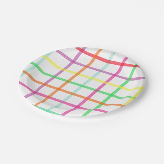 Karierte Teller (Schrägansicht)