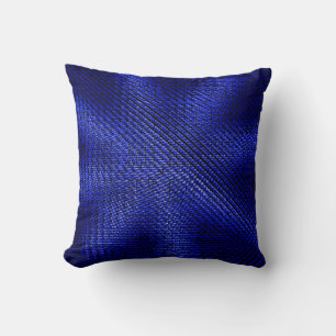 Karierte Textilien in Blau und Schwarz Kissen