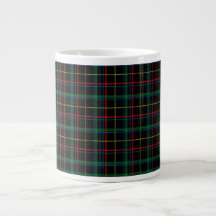 Karierte Textur mit schwarzem Hintergrund-25774 Jumbo-Tasse