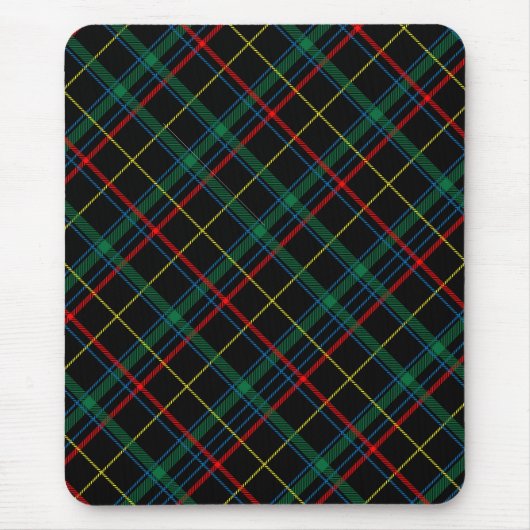 Karierte Textur mit schwarzem Hintergrund-25774 Mousepad (Vorne)