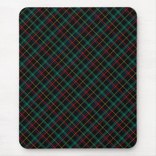 Karierte Textur mit schwarzem Hintergrund-25774 Mousepad (Vorne)