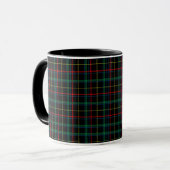 Karierte Textur mit schwarzem Hintergrund-25774 Tasse (Vorderseite Links)