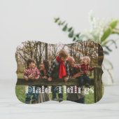 Karierte Tickets - Urlaubskarte Feiertagskarte (Stehend Vorderseite)