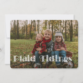 Karierte Tips zur Joy Holiday Card Feiertagskarte