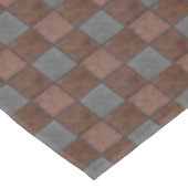 Karierte Tischdecke Browns und des schwarzen Karos (Schrägansicht)