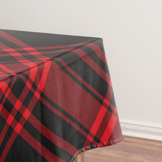 Karierte Tischdecke rot und schwarz (Beispiel)