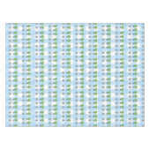 Karierte Topiaries Blue und White Ginger Jar Tischdecke (Vorderseite (Horizontal))
