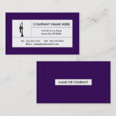 karierte Trompete Visitenkarte (Vorne/Hinten)