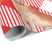 Karierte und großartige Dane Hunde lieben Weihnach Geschenkpapier (Rolleneckpunkt)