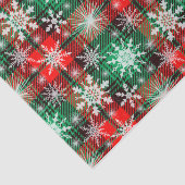 Karierte und Schneeflocken Weihnachtsmuster 1 Seidenpapier (Ausschnitt)