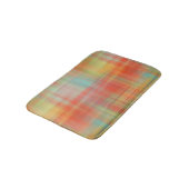 Karierte, unscharfe, benutzerdefinierte Badematte (Schrägansicht)