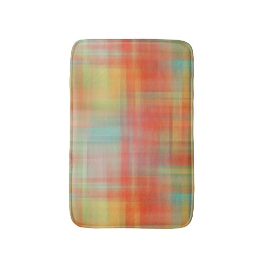 Karierte, unscharfe, benutzerdefinierte Badematte (Vorderseite Vertikal)