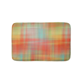 Karierte, unscharfe, benutzerdefinierte Badematte