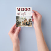 Karierte Urlaubskarte | Moderne Weihnachten Flyer (Gruppe)