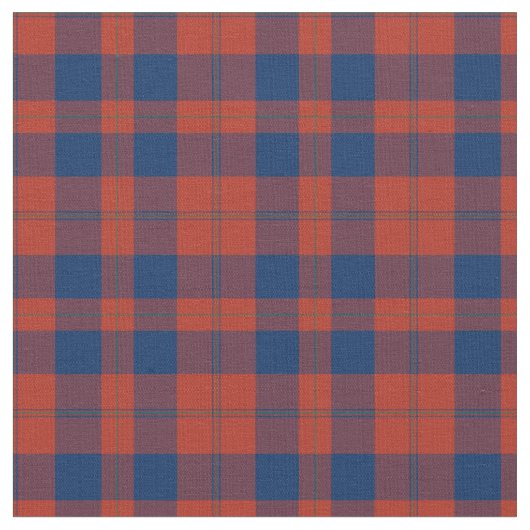 Karierte Vintage Rot- und Blauhochzeit Stoff (Nahaufnahme)