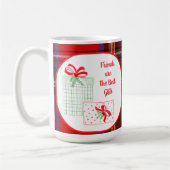 KARIERTE Wasserfarbenfreunde sind das beste Gesche Kaffeetasse (Links)