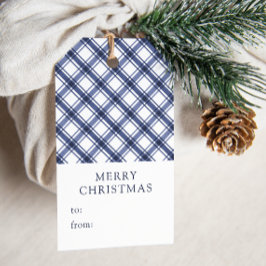 Karierte Weihnachten Geschenkanhänger