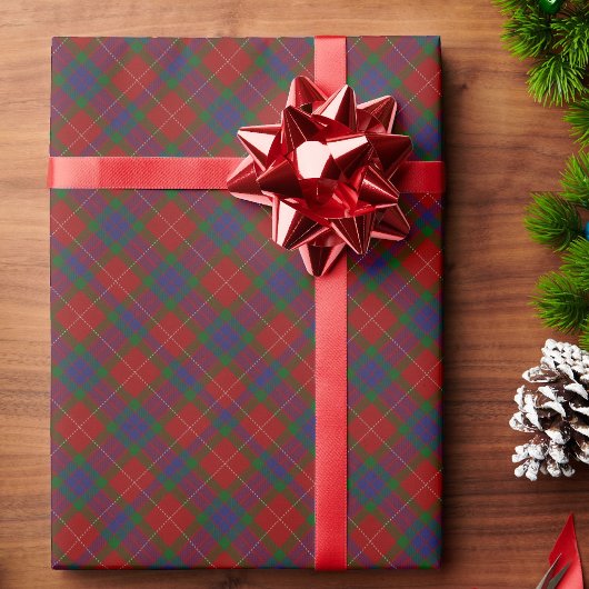 Karierte Weihnachten Geschenkpapier