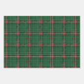 Karierte Weihnachten Geschenkpapier Set (Vorderseite 3)