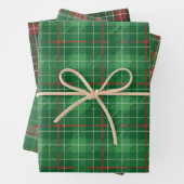 Karierte Weihnachten Geschenkpapier Set (Beispiel)
