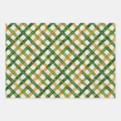 Karierte Weihnachten Geschenkpapier Set (Vorderseite 2)