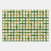 Karierte Weihnachten Geschenkpapier Set (Vorderseite)