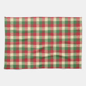 Karierte Weihnachten Geschirrtuch (Horizontal)