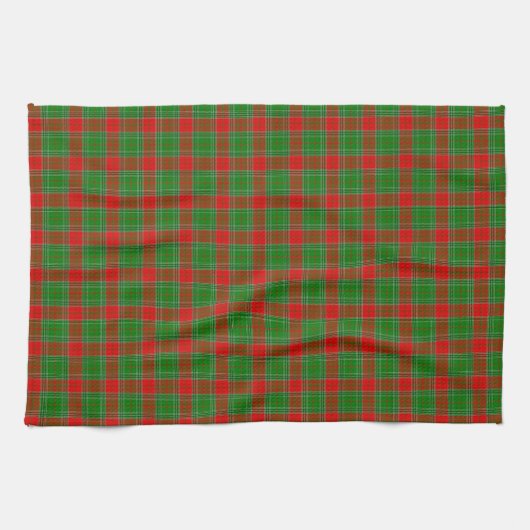 Karierte Weihnachten Geschirrtuch (Horizontal)